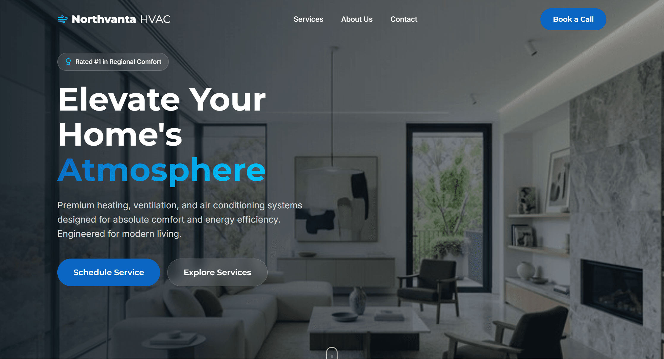 Northvanta HVAC project mockup